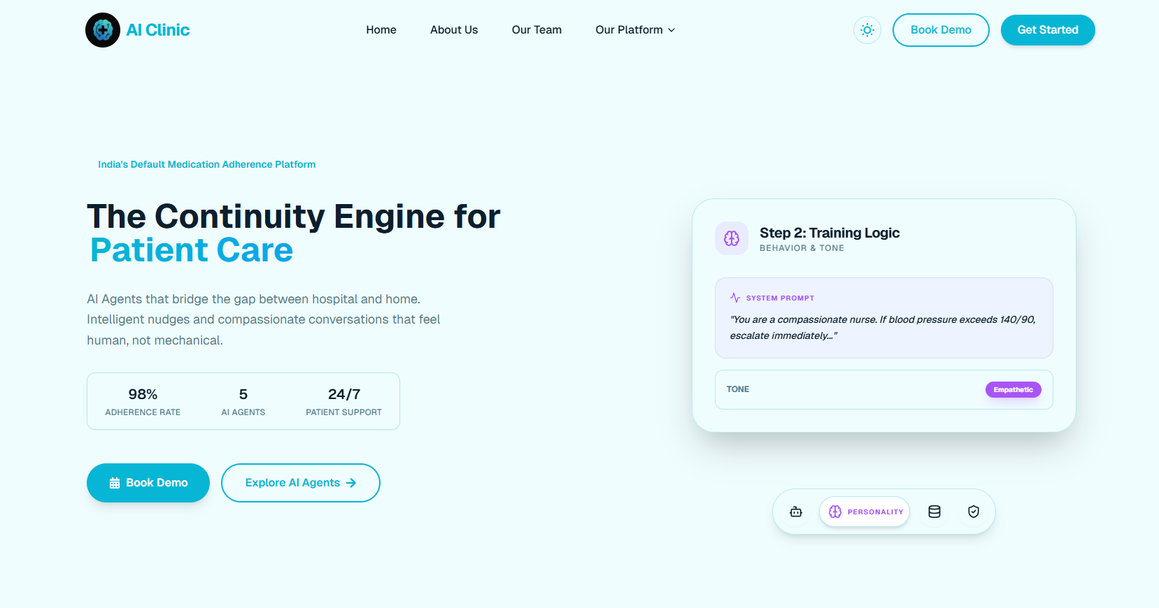 AI Clinic — Node.js, Fastify, MongoDB project by Arpit Srivastava